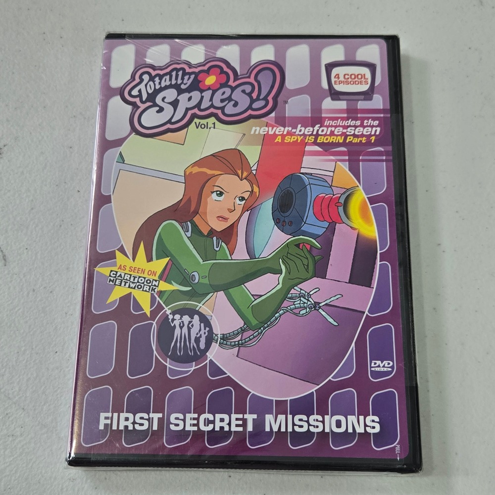 Totally Spies Vol 1 First Secret Missions DVD New Sealed Cartoon Network 2004